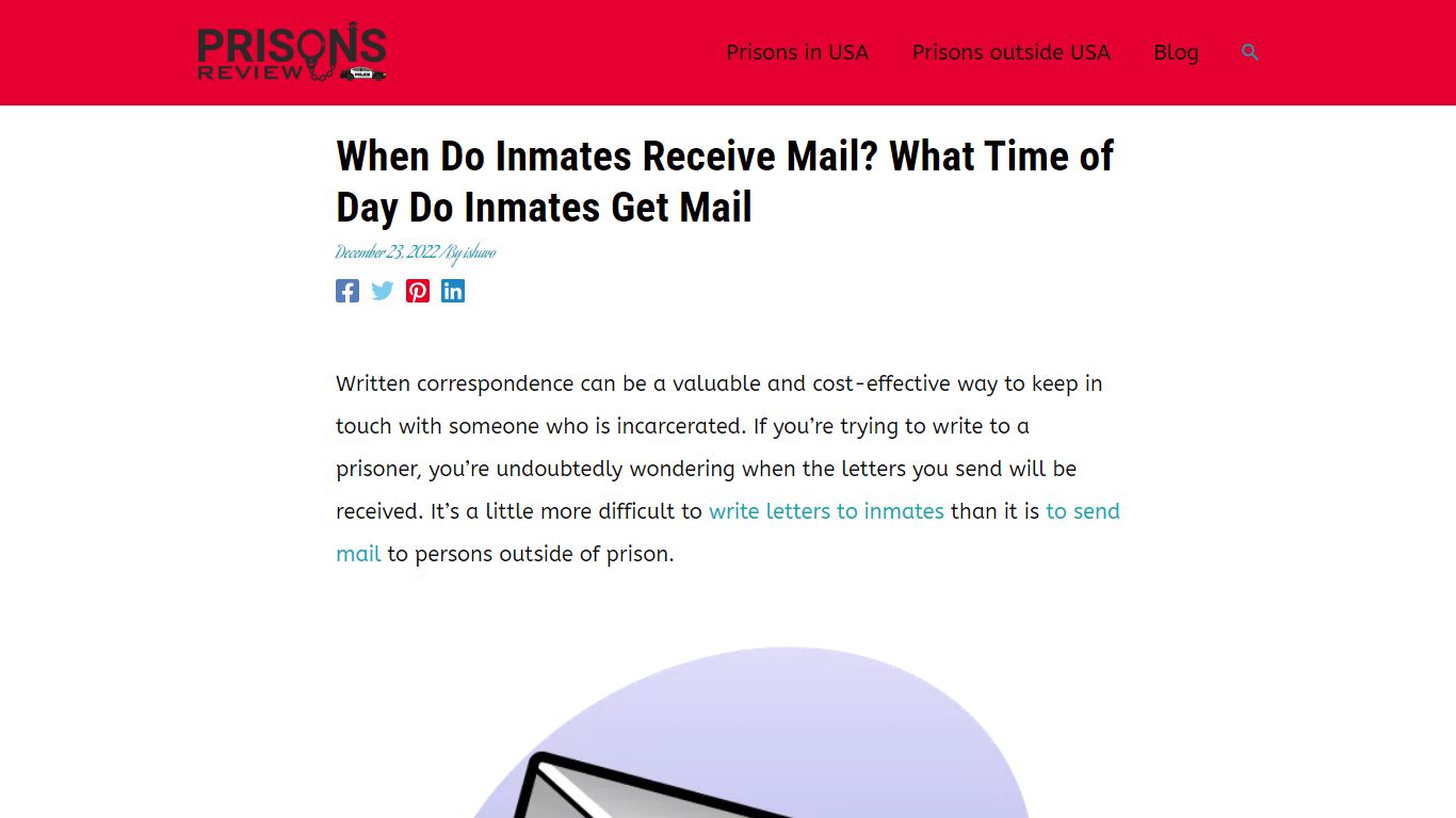 When Do Inmates Receive Mail? What Time of Day Do Inmates Get Mail